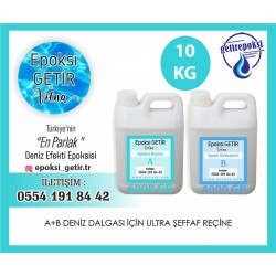 10 KG A+B DENİZ DALGASI İÇİN ULTRA ŞEFFAF EPOKSİ 