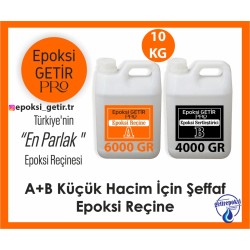 Pro 10 Kg A+B Küçük Hacim için Epoksi Reçine 