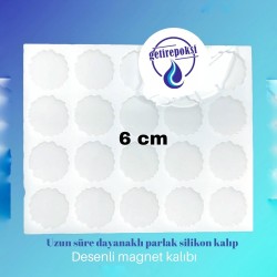 20’li Desenli magnet kalıbı 6 cm