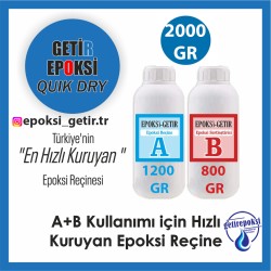 Quick 2 Kg A+B Hızlı Kuruyan Epoksi Reçine