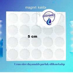 20’li desenli magnet kalıbı 5 cm