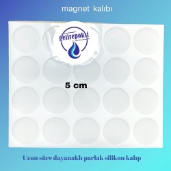 20'li yuvarlak magnet kalıbı 5 cm