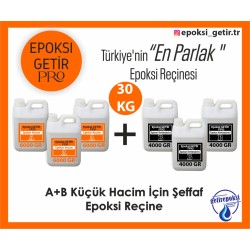 Pro 30 Kg A+B Küçük Hacim için Epoksi Reçine 