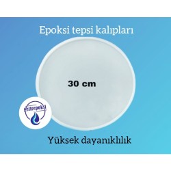 Epoksi tepsi kalıbı (yuvarlak 30 cm)